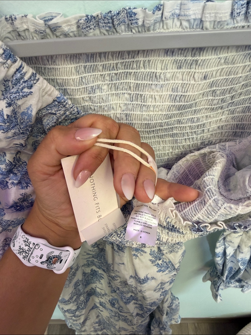 Nothing Fits But The Kiko Linen Blend Maternity Dress Sz Small — image 4 of 5
